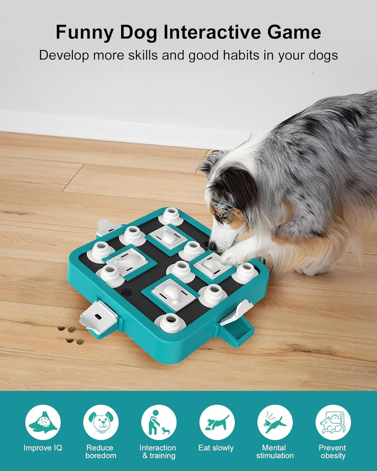 LACCEN Dog Puzzle Toys, Level 3 in 1 Interactive Dog Toys for Boredom