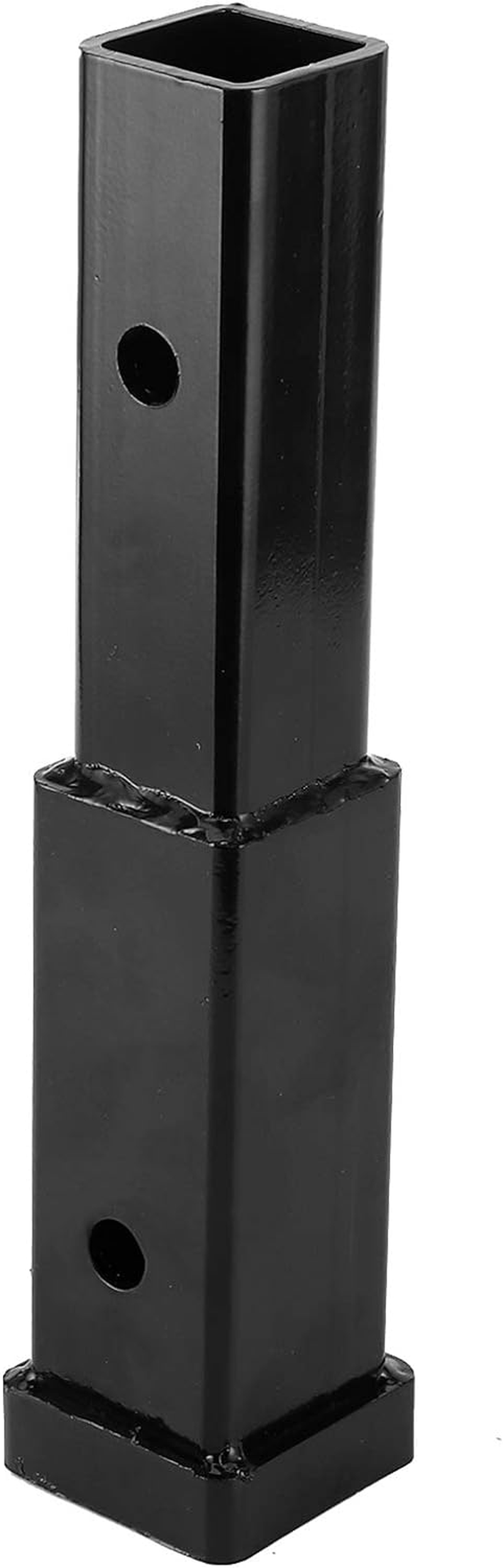 Trailer Hitch Extender, 12In Square Tube Extension Tow Bar Hitch Receiver Extender Hitch Extension Adapter, Steel Piles for Trailers