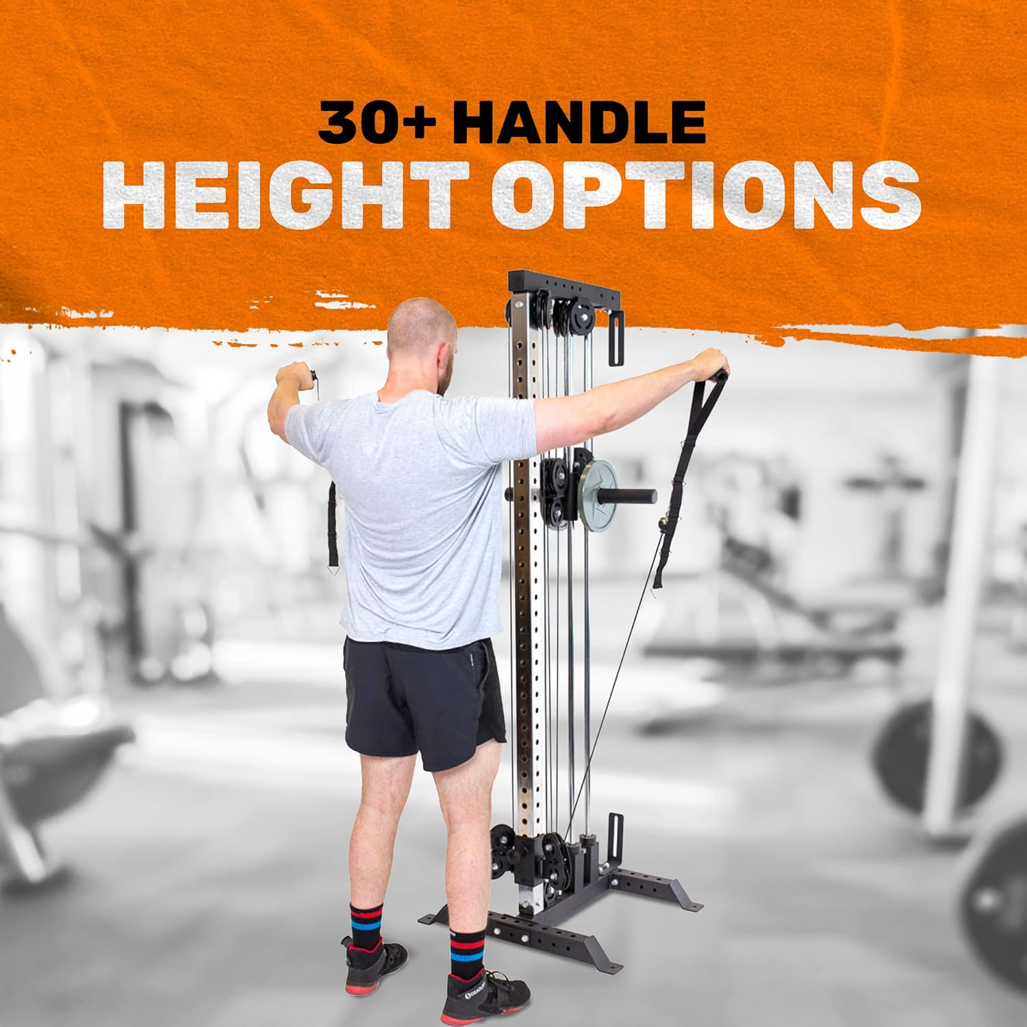 Bells of Steel Cable Machine Tower - Commercial and Home Gym Equipment - Aluminum Pulleys with Stacks or for Plates, Squat Stands and Uprights image number 4