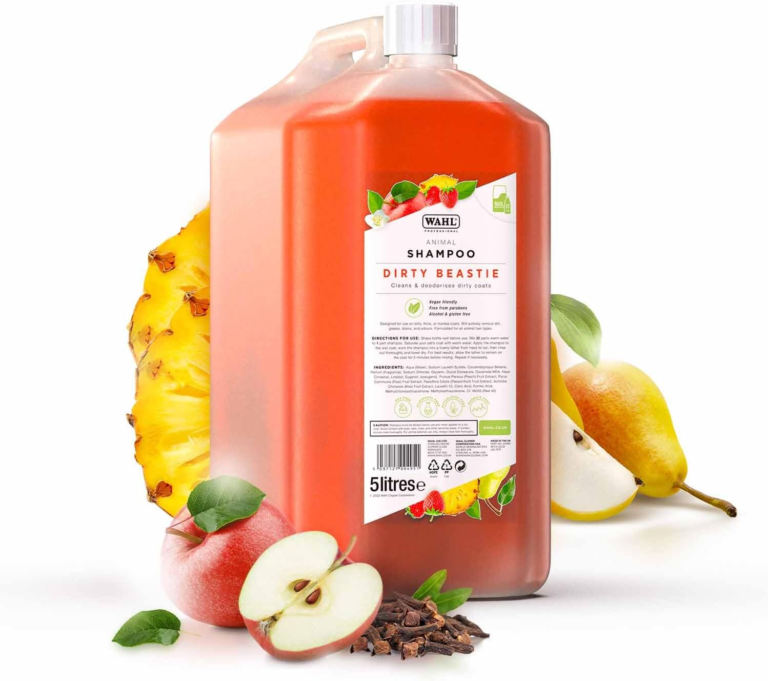 Wahl Dog Shampoo Dirty Beastie Showman Shampoo for Pets 5 Litre Concentrate/75 Litre Diluted image number 4