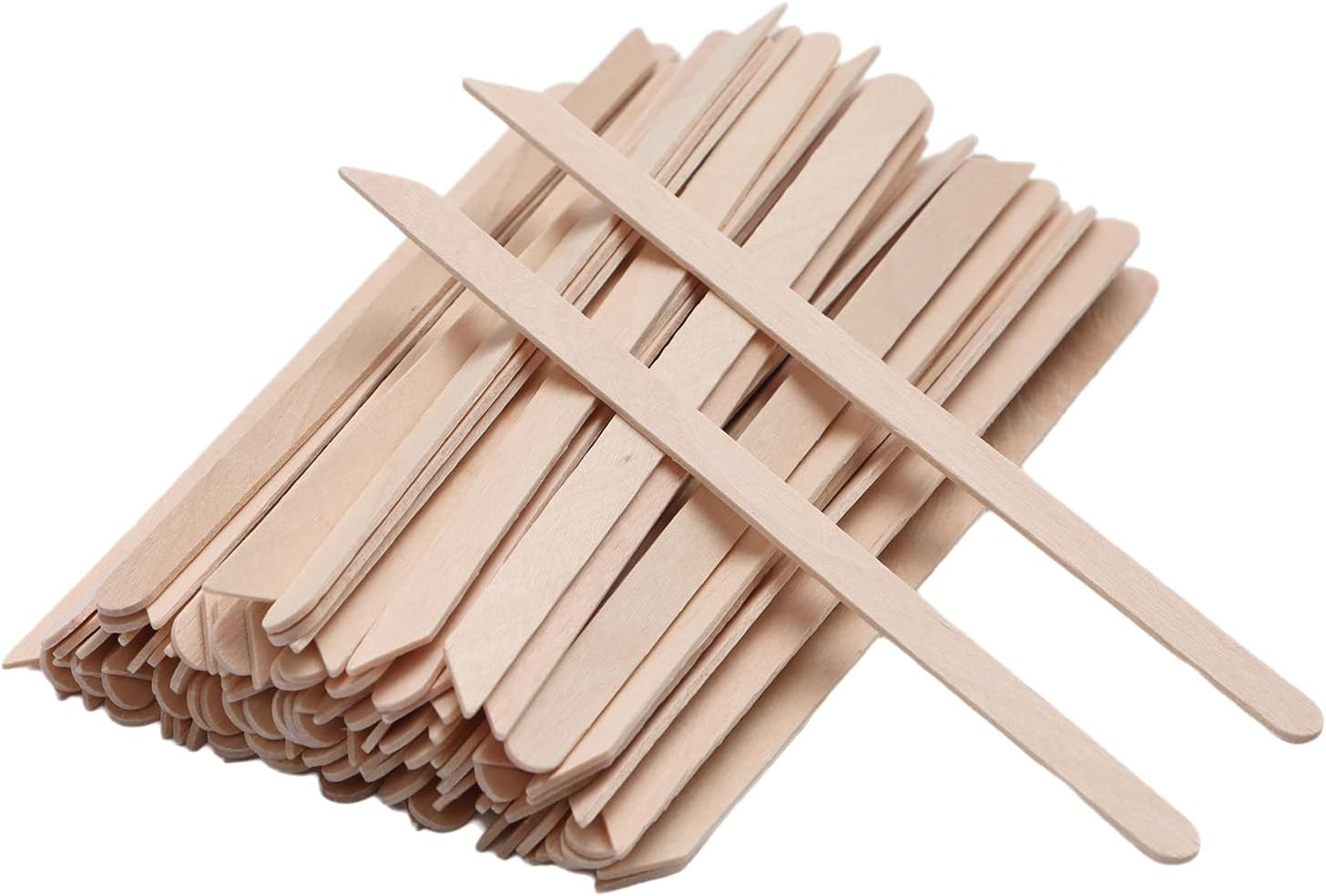 500/1000Pcs Small Wood Waxing Stick,Small Popsicle Sticks,Eyebrow Wax Sticks for Body Hair Removal Applicator,Paint Stirrer, Art Projects and Craft Wood Stick (500Pcs) image number 1