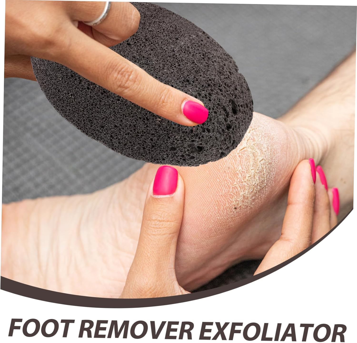 VICASKY 2Pcs Foot Pumice Stone Exfoliator for Smooth Feet Care Portable Dead Skin Remover and Pedicure Tool for Home Use Random image number 1