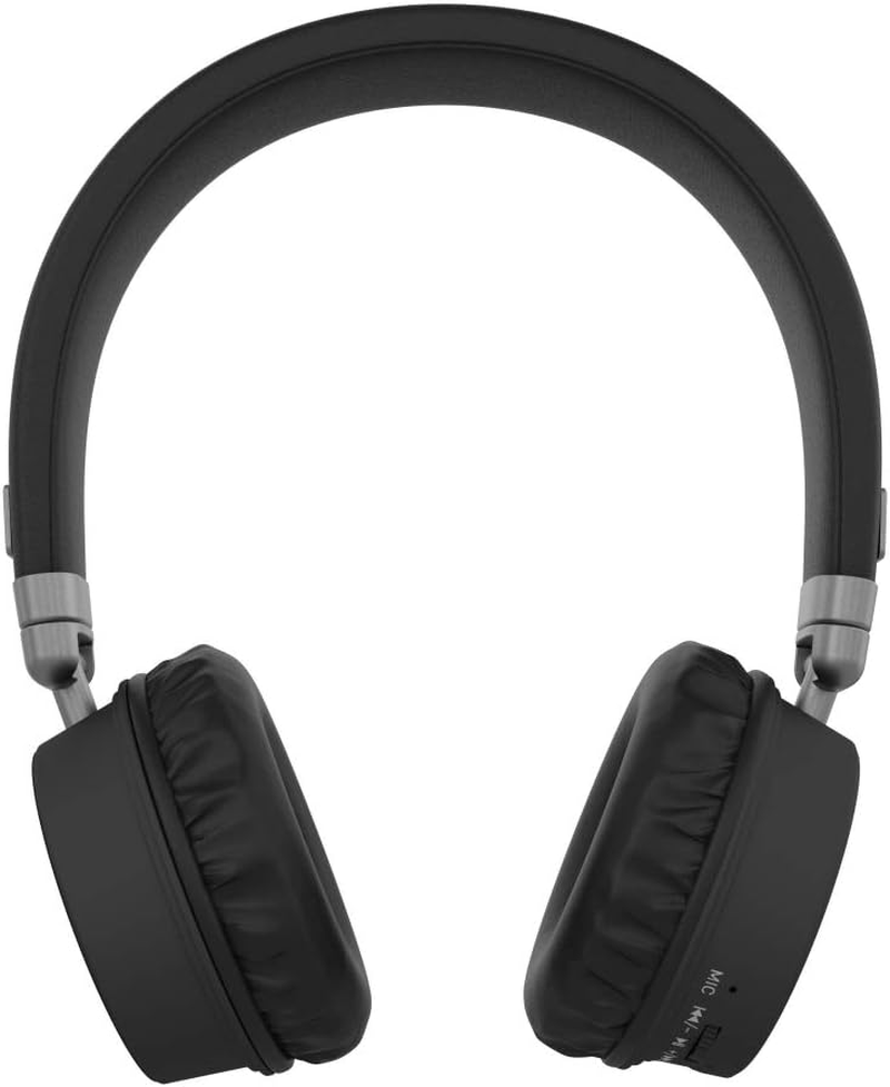 Kitsound Harlem Wireless Bluetooth On-Ear Headphones with Mic - Black image number 5