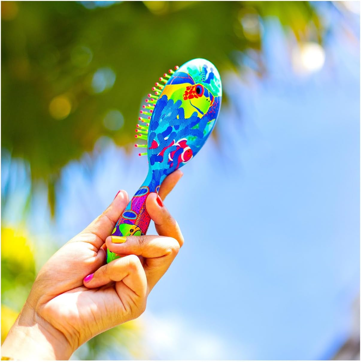 Pylones - Small Hair Brush - Ladypop Small Fluocean