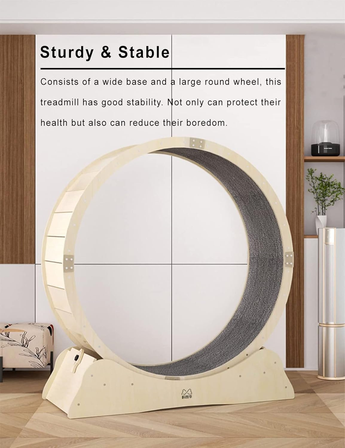 Cat Exercise Wheel,Running,Spinning,And Scratching Fun,Cat Spinning Wheel,Cat Treadmill with Carpeted Runway,Kitty Cat Sport Toy,Great for Physical Activity and Reducing Boredom,Pink-S image number 4