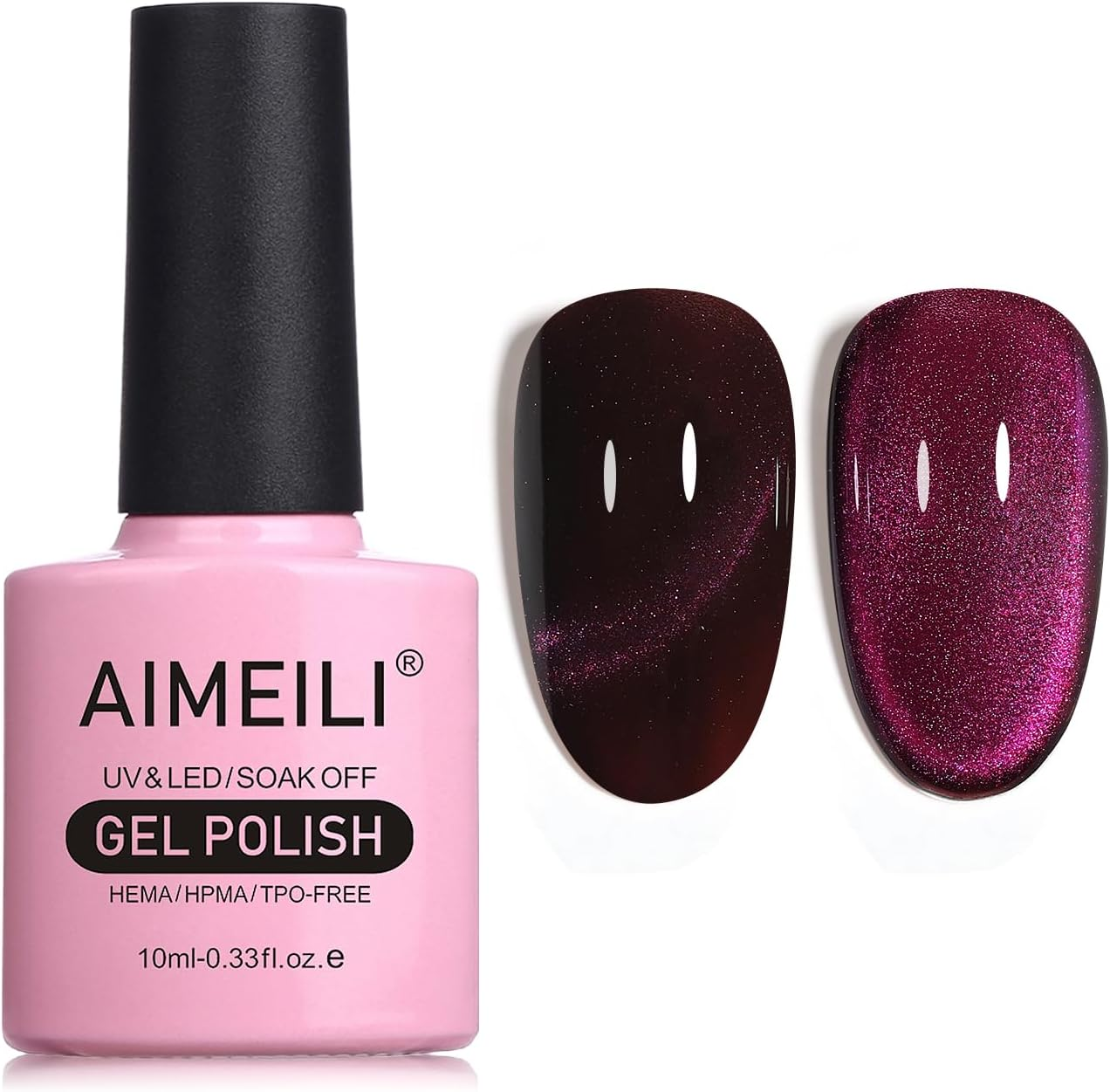 AIMEILI Cat Eye Gel Nail Polish Soak off U V LED Hema Free Cruelty Free Vegan Gel Polish Colors for Nail Art DIY Gel Nail Manicure 742 - C6523_719 image number 6