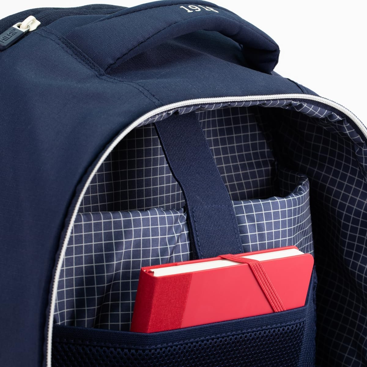 MILAN Backpack with Wheels 6 Zippers (25L) Series 1918. Navy Blue &reg; image number 5