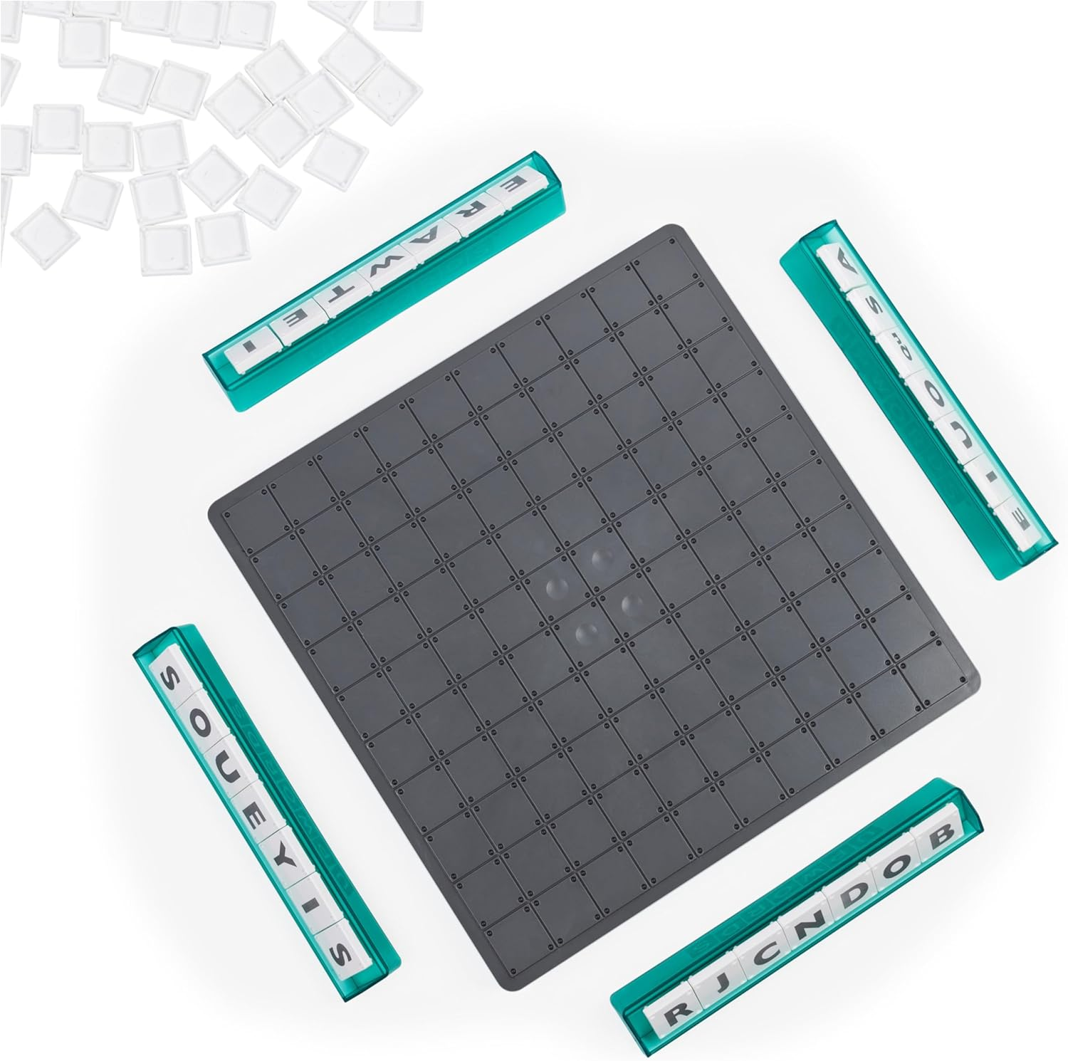 Upwords, Fun and Challenging Family Word Game with Stackable Letter Tiles, for Aged 8 and Up image number 3