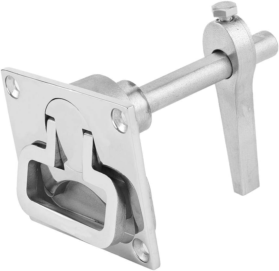 Tbest Hatch Latch Marine,Marine Boat Floor Lock,Stainless Steel Flush Mount, Boat Compatible