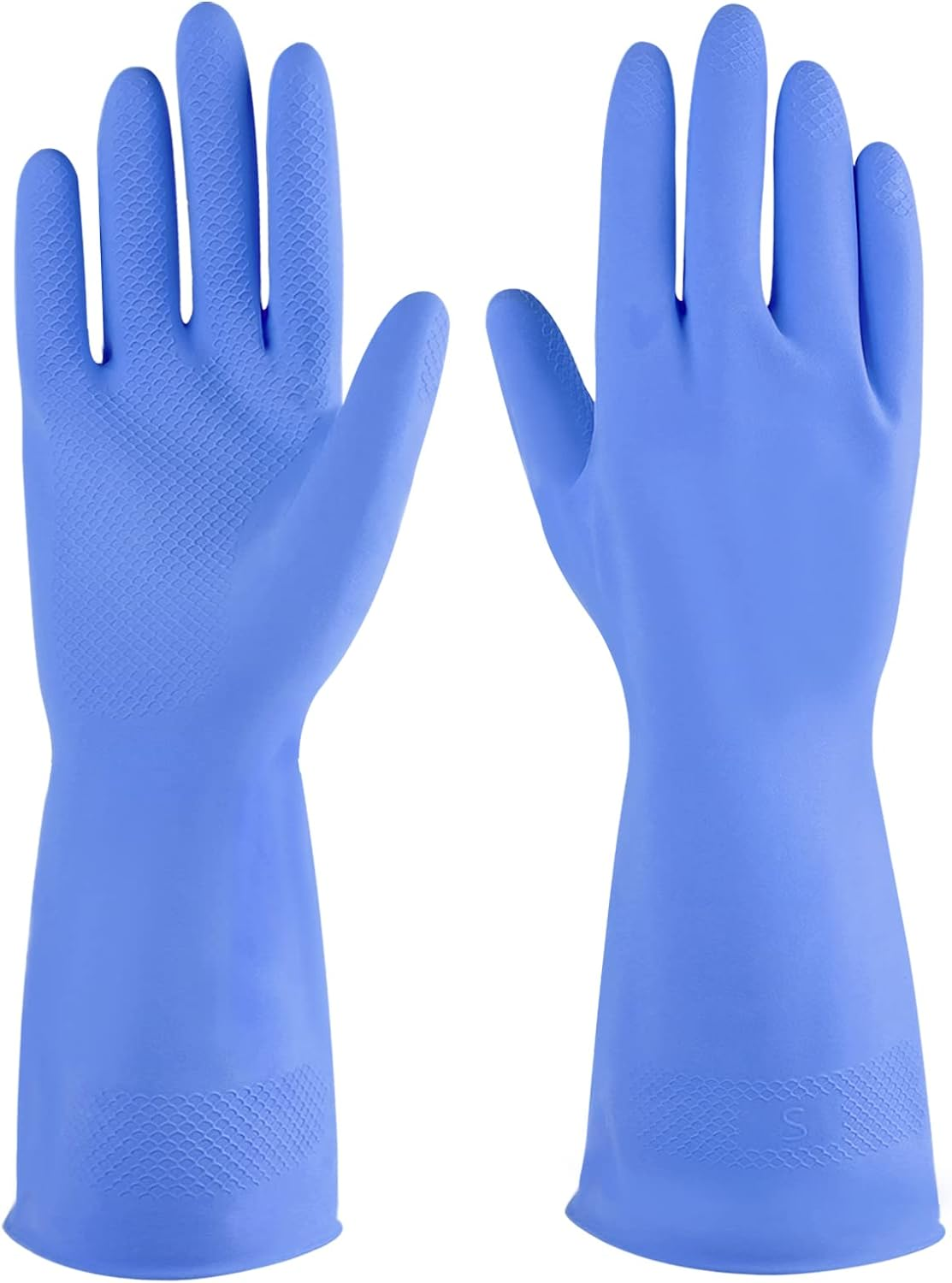Rubber Cleaning Gloves 3 or 6 Pairs for Household, Reusable Dishwashing Gloves for Kitchen