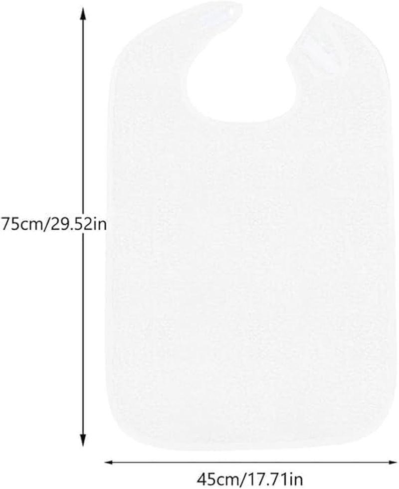 Adult Bibs for Women & Men Unisex Bibs for Elderly Eating - Washable & Absorbent image number 2