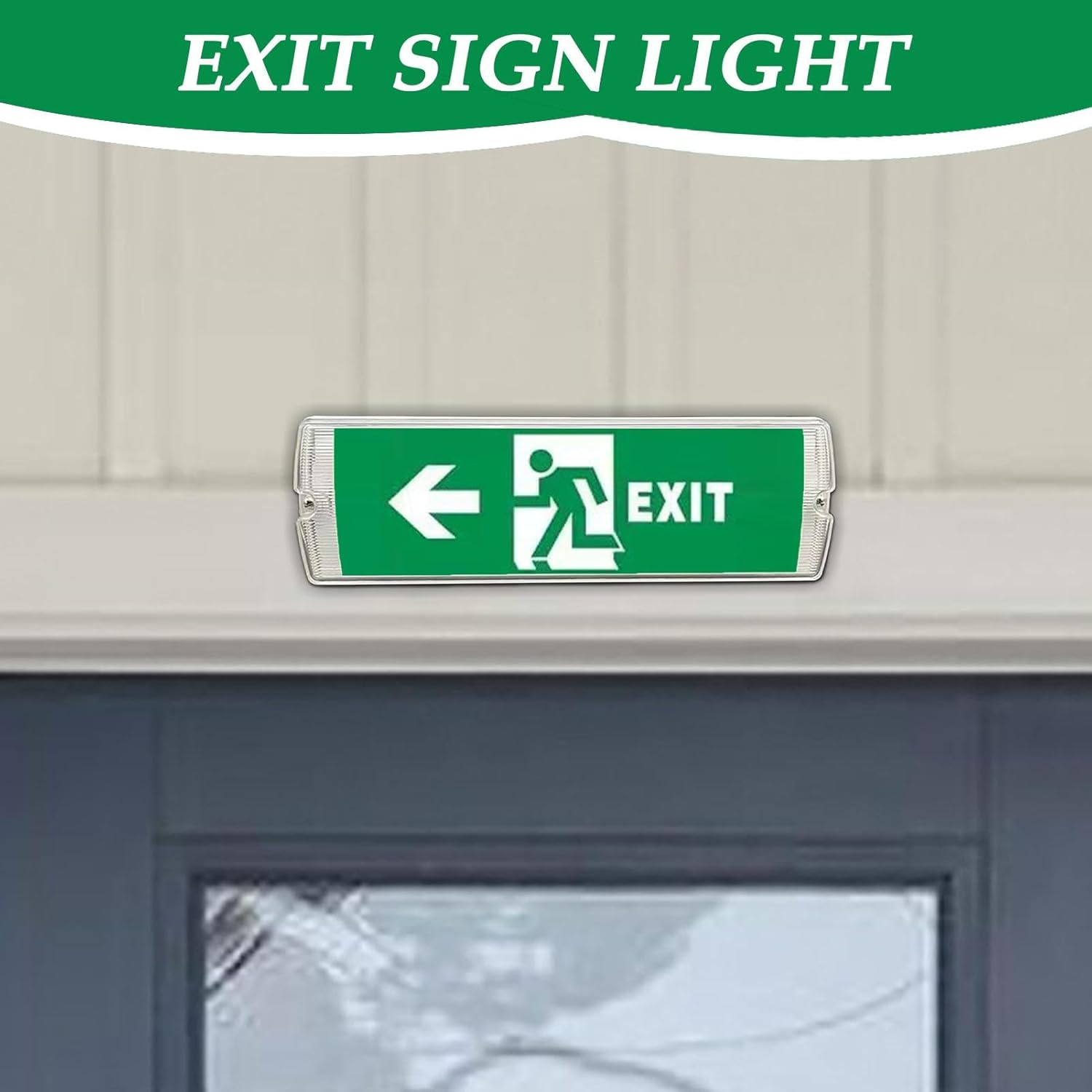 Light up Exit Signs - Evacuation Indicator Light | LED Safety Exit Evacuation Light, Evacuation Indicator Light for Shopping Malls image number 6