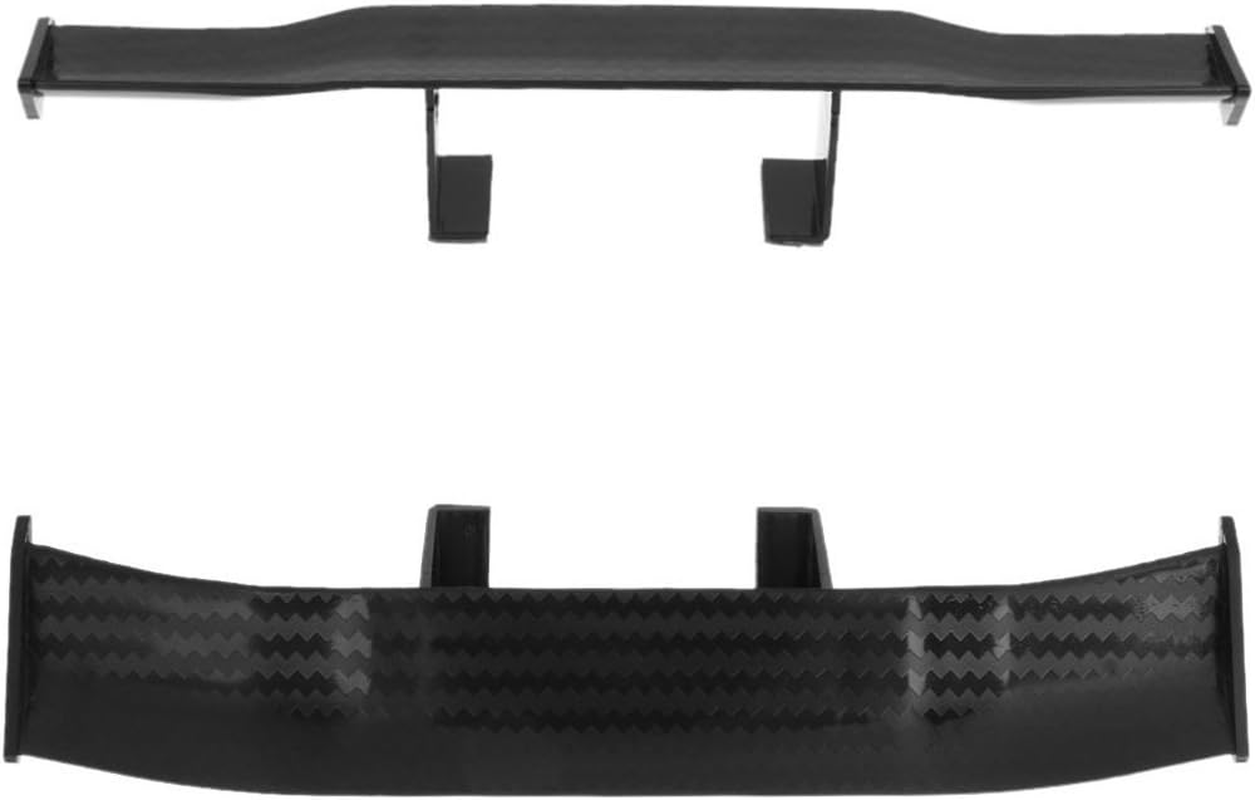 Creatiee Universal Car Mini Spoiler Wing, Auto Car Tail Wing | Mini Auto Carbon Fiber Texture Decoration | without Perforation Tail Decoration, 6.7 Inch (Black) 3Pcs image number 4