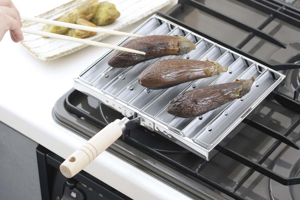 Shimomura Special Sales Aburi-Yaki, Made in Japan, Gas Fire, Grate, Extended Fire, Dried Food, Vegetables, Mochi, Seaweed, Snacks, Aburi-Yasan, 26694 image number 4