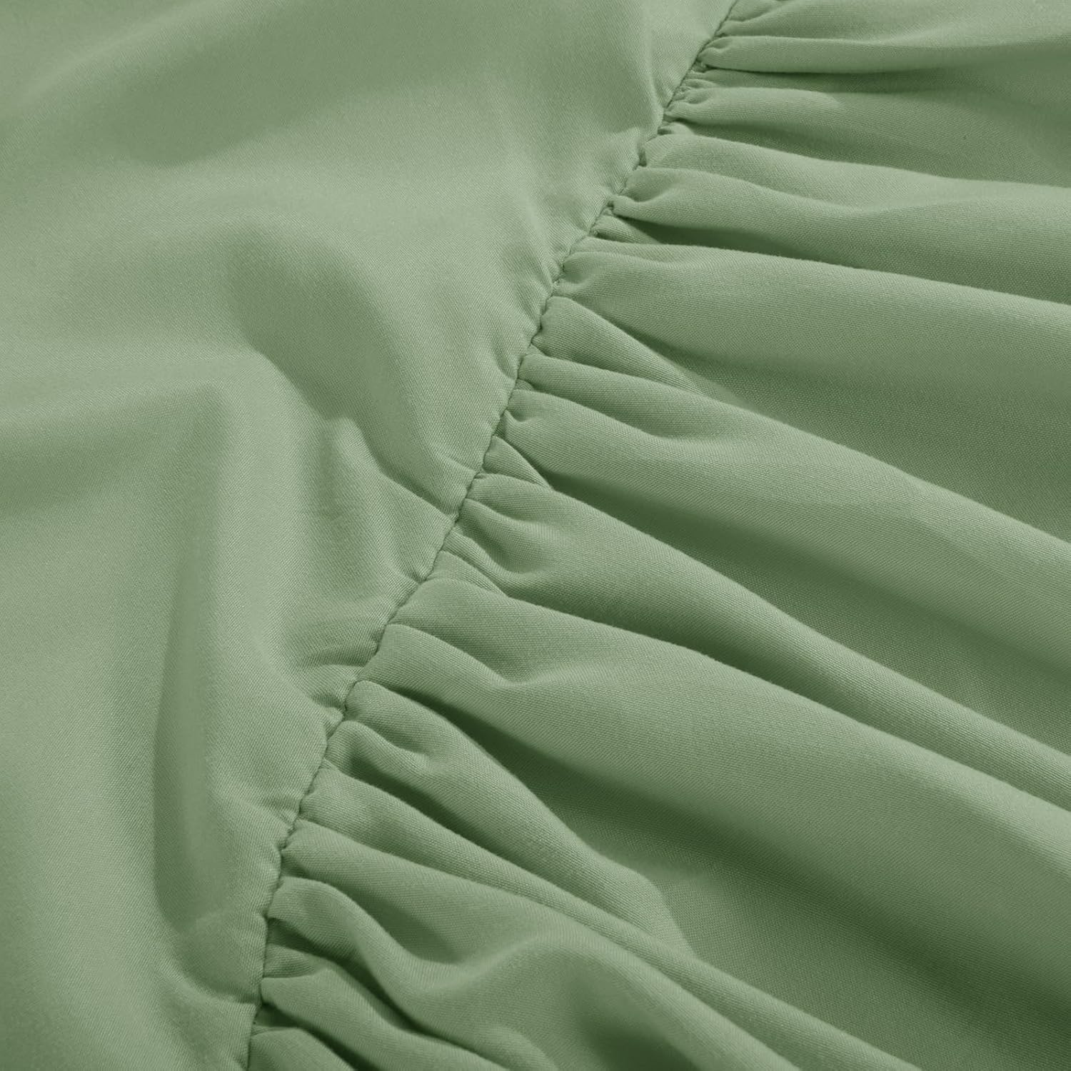 HOMBYS Daybed Cover Sets- Diamond Stitching Daybed Bedding Set, All Season Cozy Bedding with Bedskirt with Shams, Microfiber Filling, 5 Pieces, Sage Green image number 1