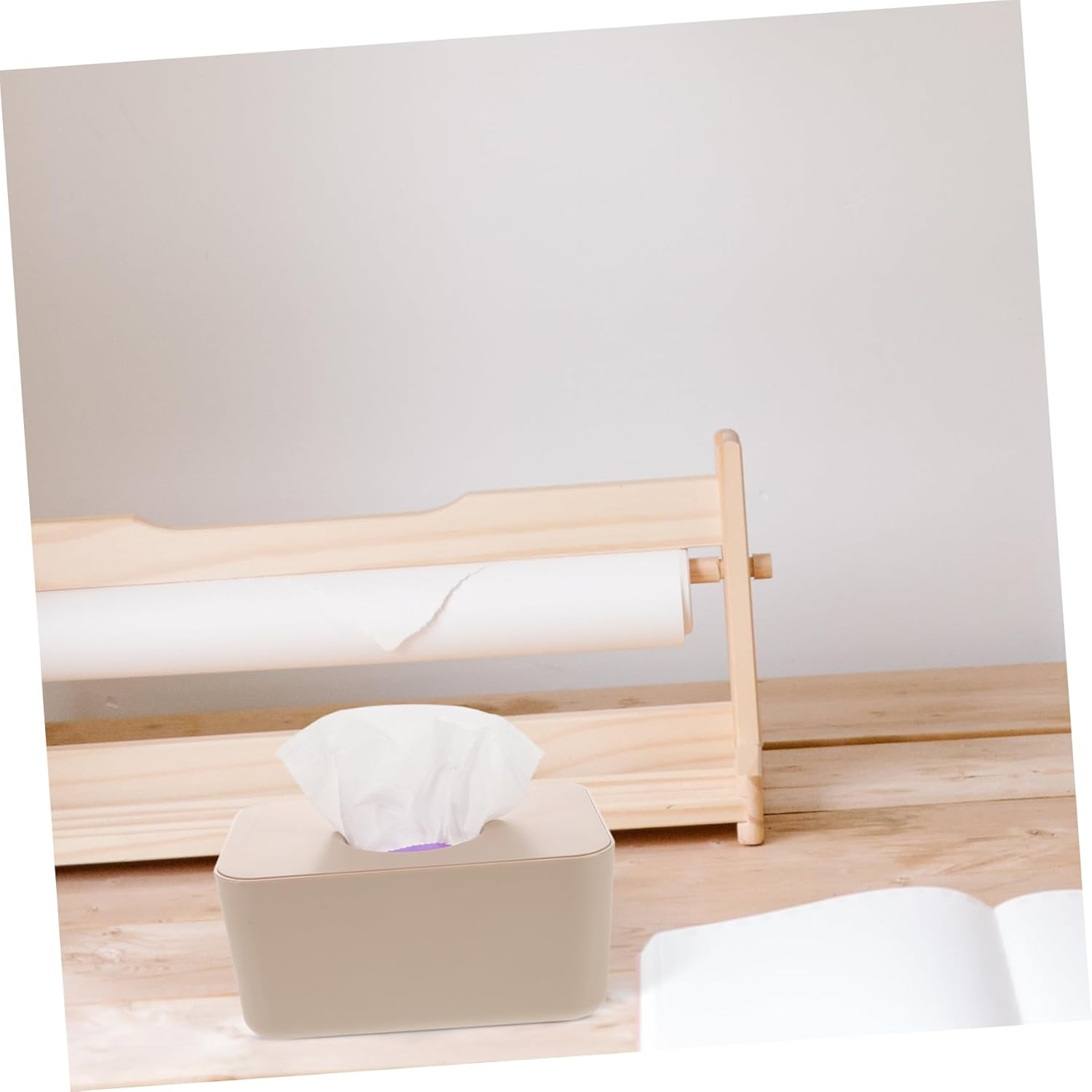 Ciieeo Silicone Wet Tissue Box Lid Rectangular Tissue Box Holder for Cleaning Products for Diaper Wipe Holders for Desktop image number 3