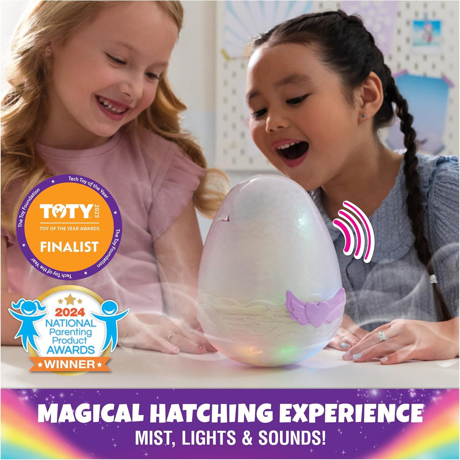 Hatchimals Alive, Mystery Hatch Pufficorn, Surprise Interactive Toy & Egg with Mist, Lights & Sounds (Styles May Vary), Kids Toys for Girls & Boys image number 3