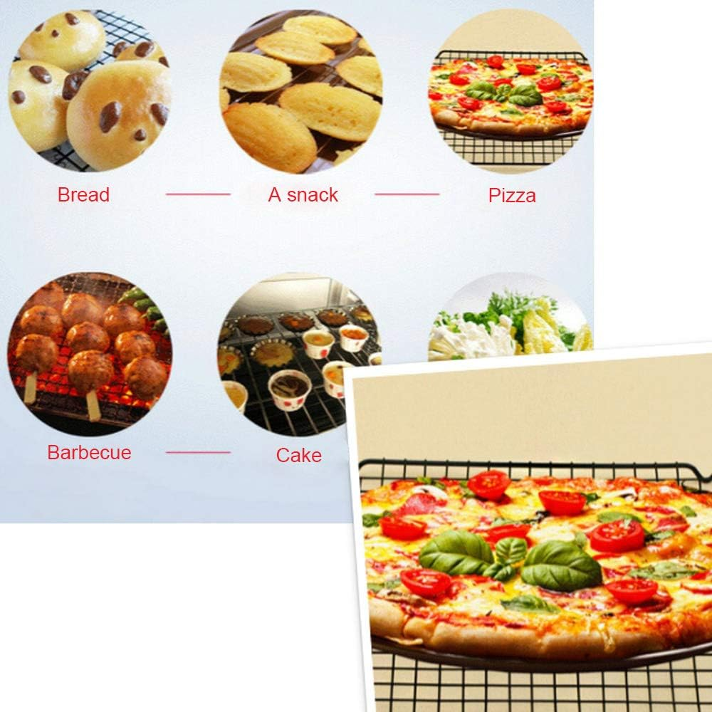 Tongke 2 Pack Carbon Steel Nonstick Baking & Cooling Rack, for Roasting, Grilling, Cooking, Cooling, Oven & Dishwasher Safe (11X10Inch)