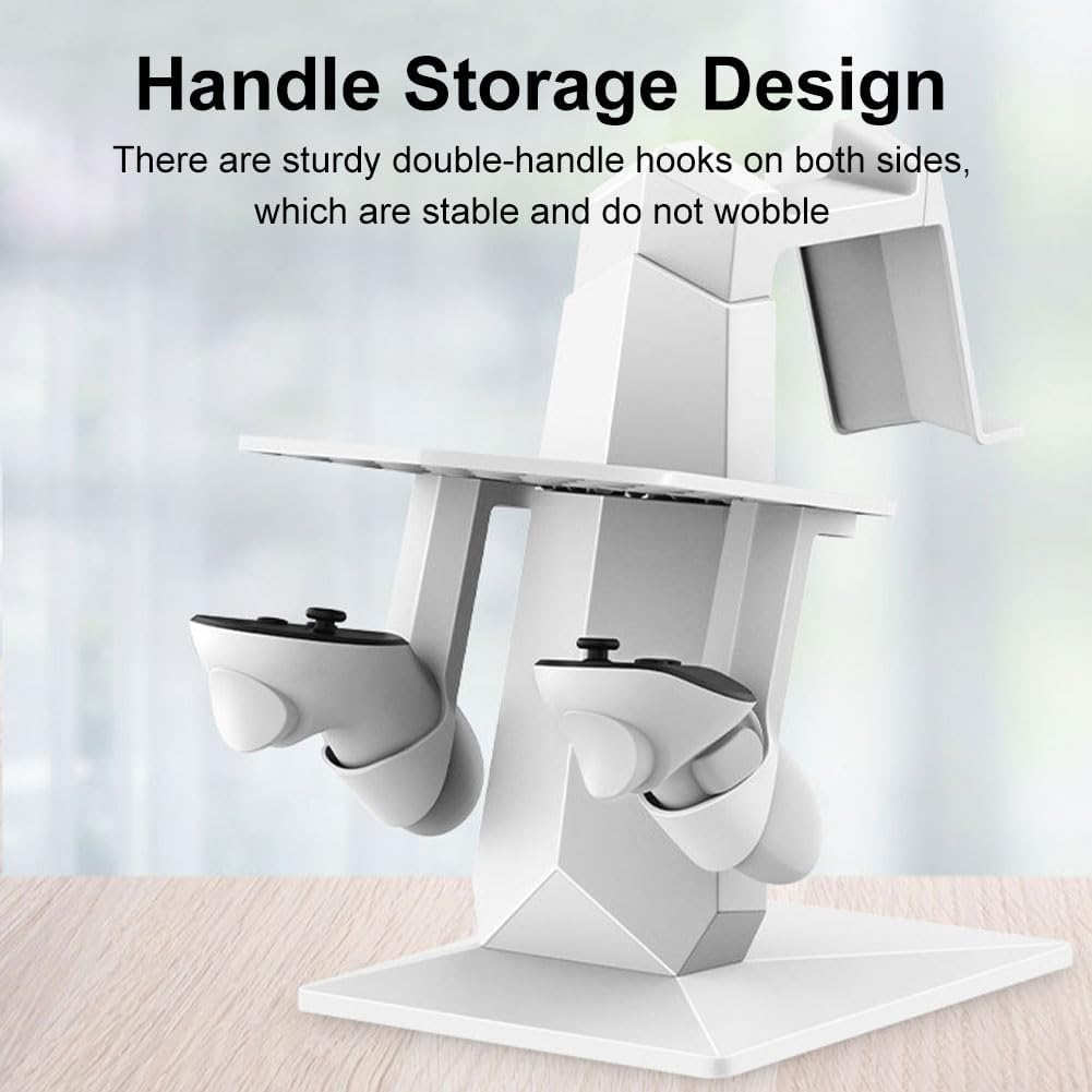 VR Headset Stand, VR Mount Display Storage, VR Display Mount Station, Controller Stand, Headset Holder for Quest 3S and Quest 3, Accessories for Headset and Touch Controller image number 2