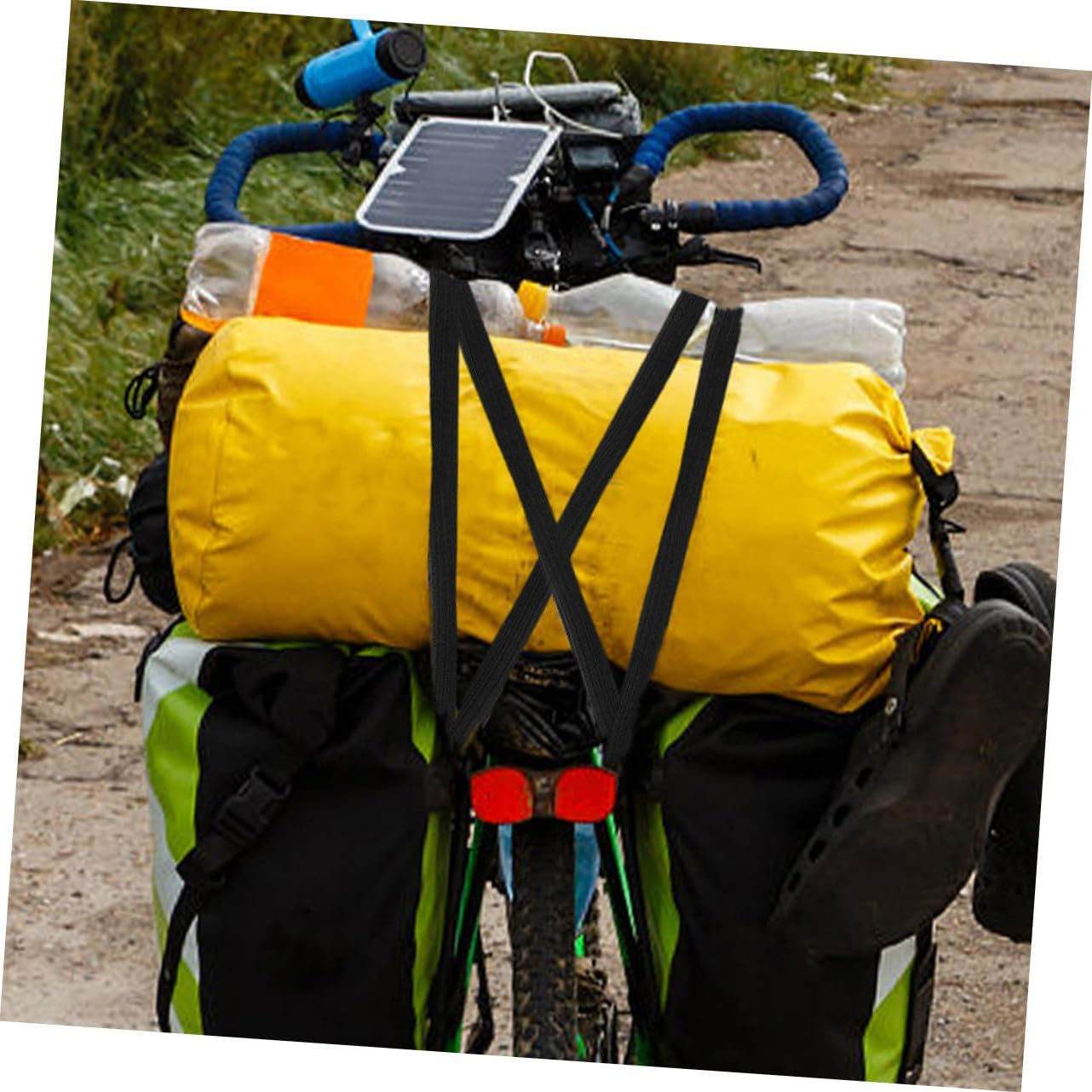 GRIRIW 2Pcs Adjustable Utility Luggage Strap with Buckle Portable Travel Belt Extender for Suitcases Backpacks Waist Bags Extra for Secure Bundling and Flexible Fit