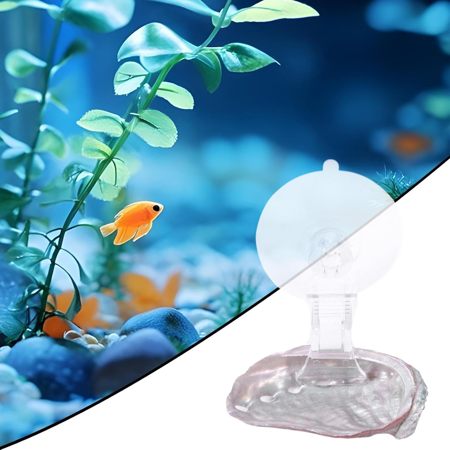 Evnbhgyu Betta Fish Hammock - Aquarium Suction Hiding Place,Resting Hiding Place Betta Hammock for Enrichment Fish Tank Hide and Play Pet Decoration image number 4