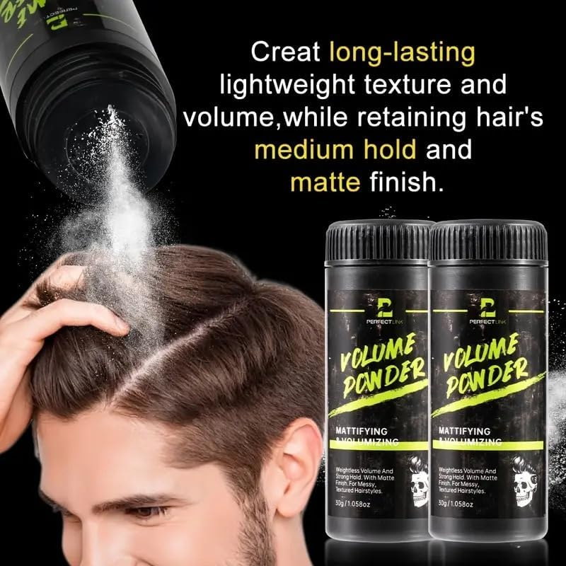 Volume Powder, 30G Mattifying Hair Styling Powder, Strong Hold with Matte Finish, 2-Pack image number 2