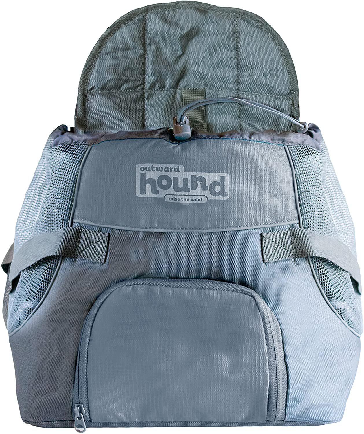 Outward Hound Puppak Dog Front Carrier, Small, Grey