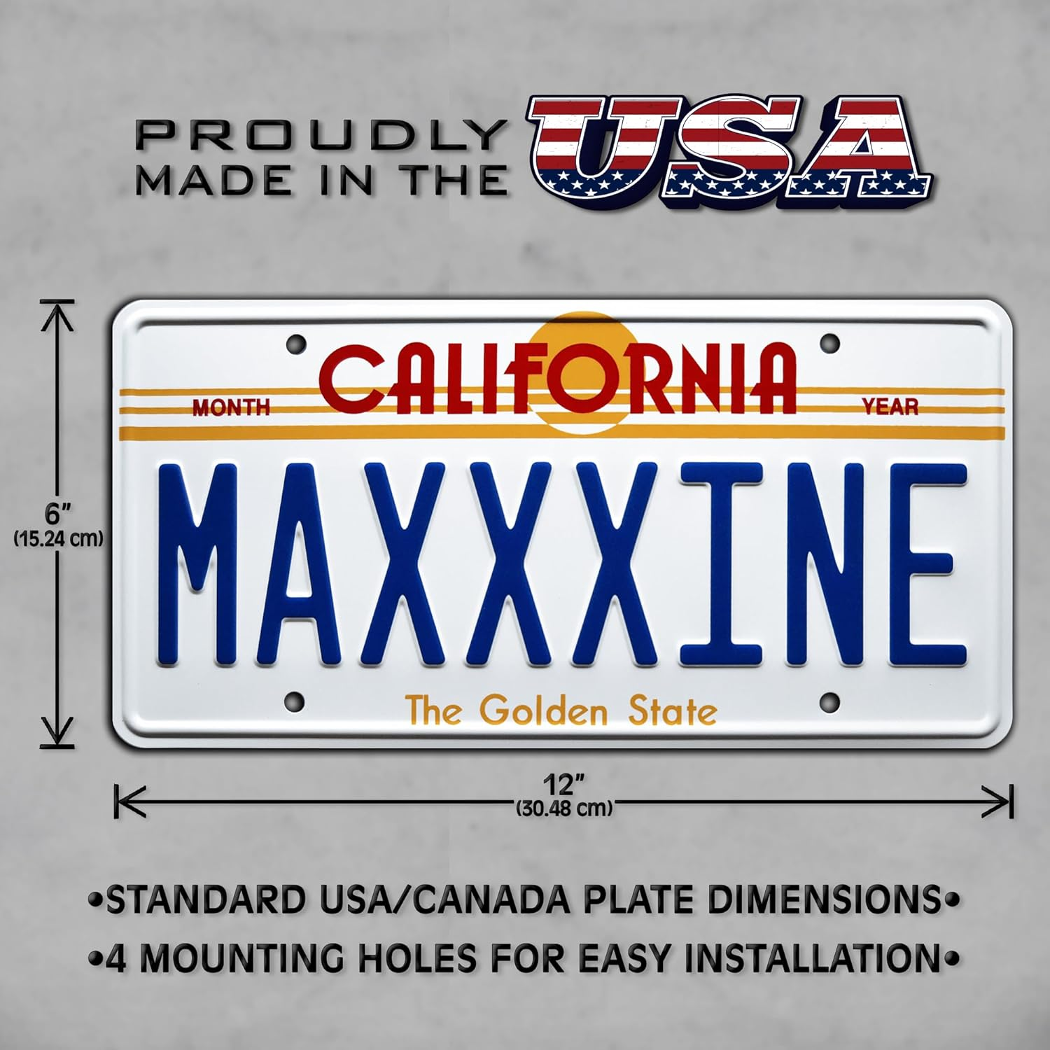 Maxxxine | Mia Goth | Metal Stamped License Plate