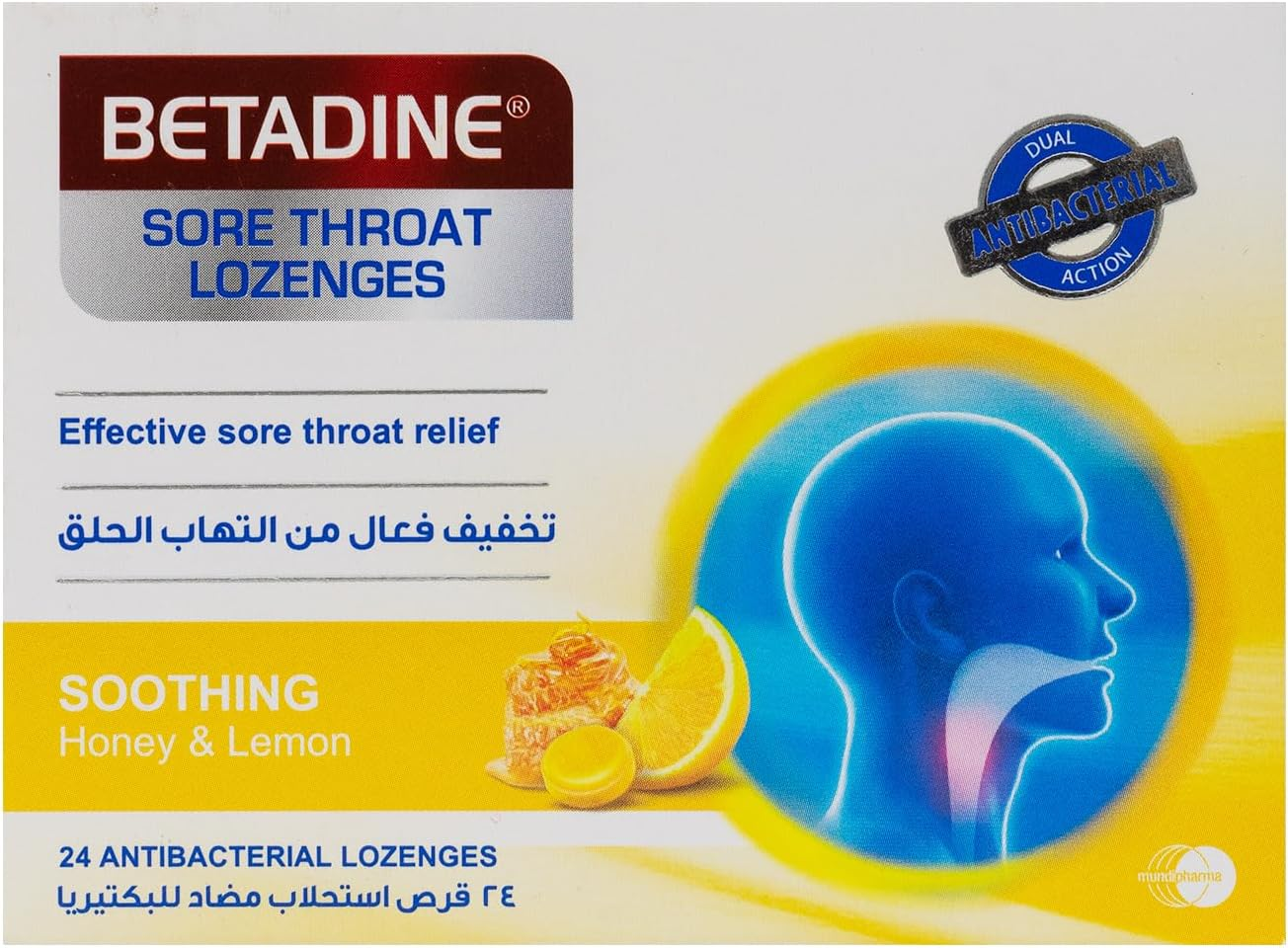 Betadine Sore Throat Lozenges - Relieves Sore Throat Discomfort - Helps Kill Bacteria - Fast Acting, 36 Pack image number 3