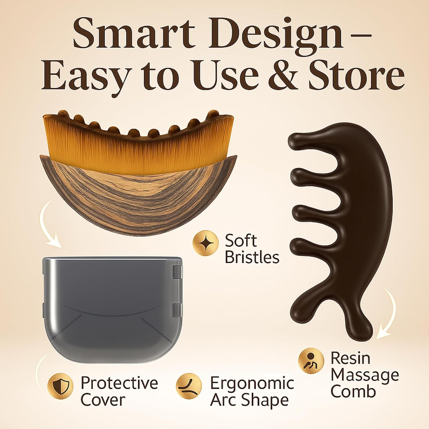 Lymphatic Contour Face Brush & Lymphatic Drainage Massager &ndash; Lymphatic Face Brush, Contour Brush, Face Brush for Lymphatic Drainage, Gua Sha Brush Skin Care Tool image number 5