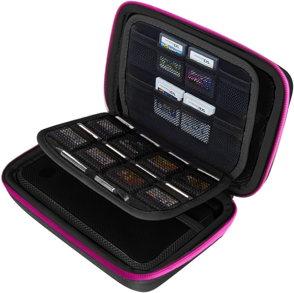 AUSTOR Case for Nintendo New 3DS XL (Black+Rose) image number 1