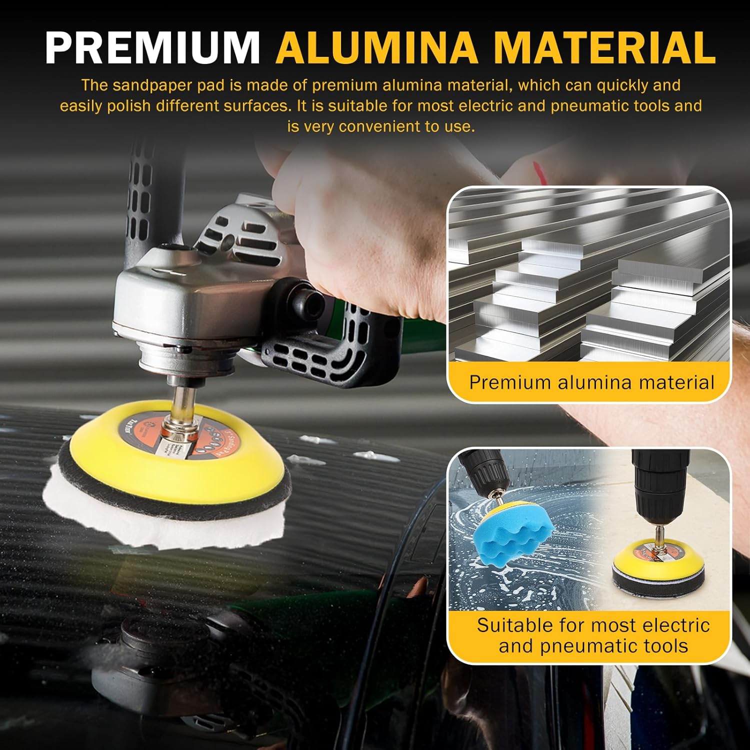 215Pcs Sanding Discs Assortment Kit 3 Inch Quick Change Discs 60-10000 Grit for Drill Grinder Rotary Tools Wet Dry Polishing Attachments for Automotive Headlight Restoration, Wood, Glass (Set of 1) image number 3