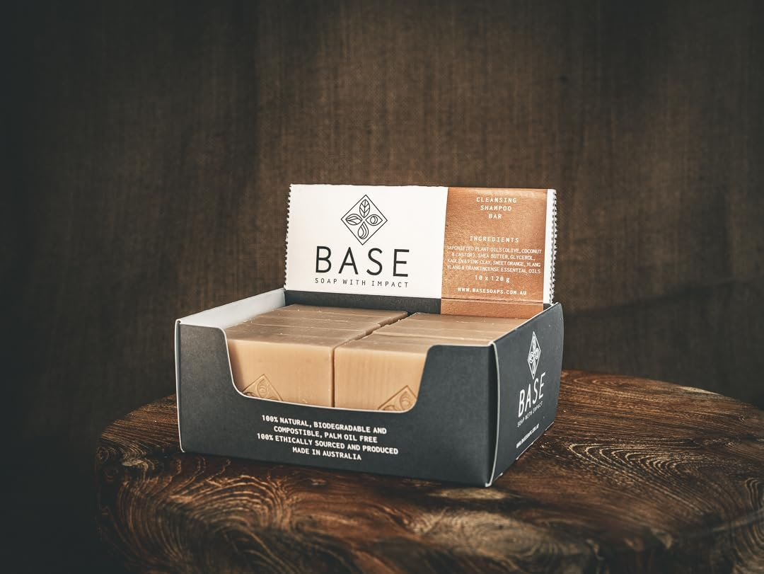 Base - Soap with Impact - Shampoo Bar Cleansing, 132G Pack of 10 image number 2