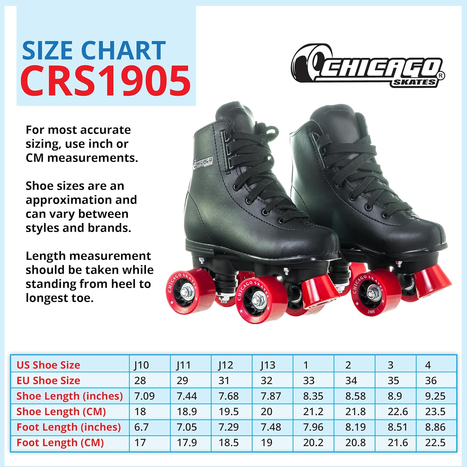 Chicago Boys Rink Roller Skate image number 4