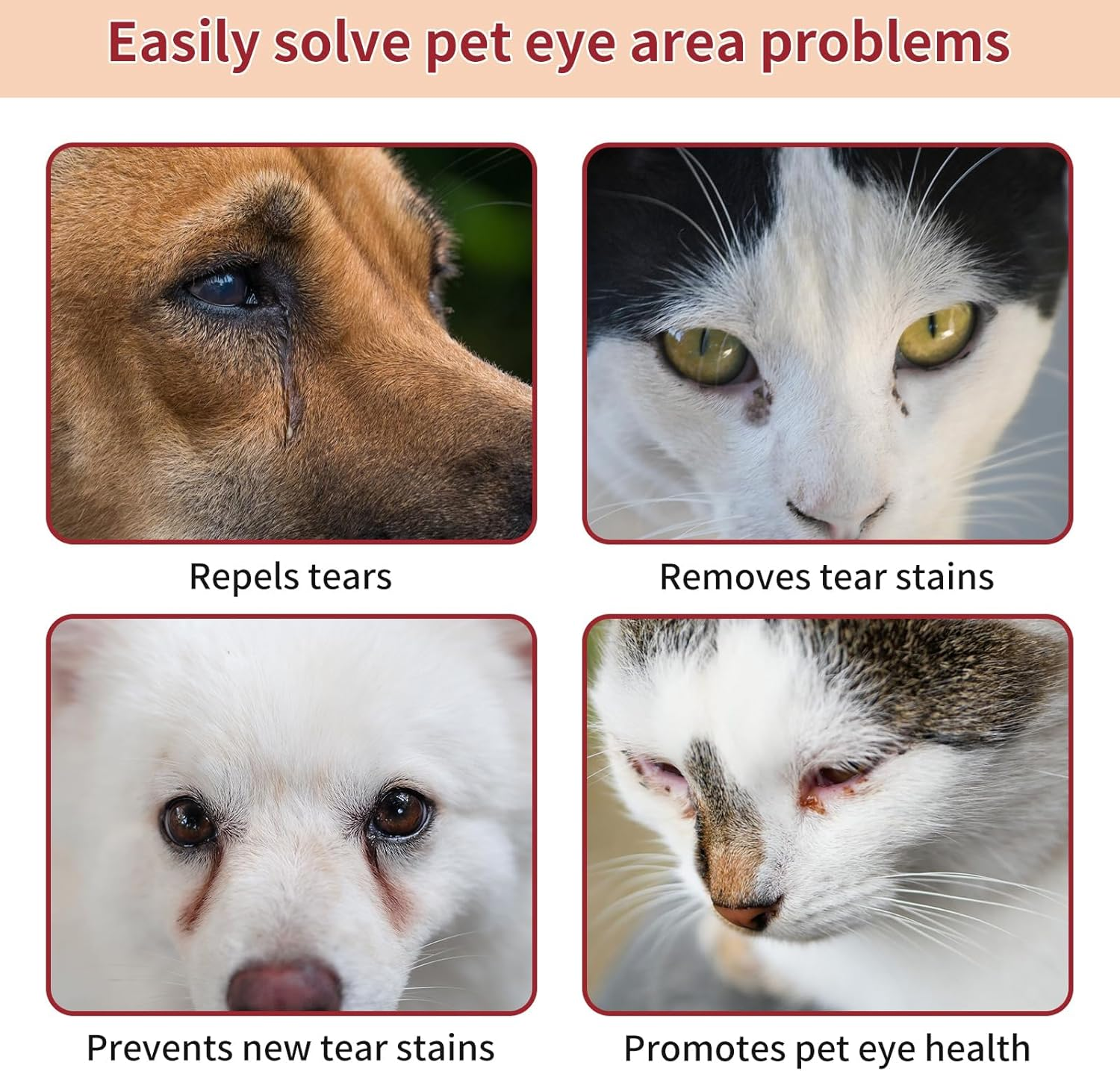 Natural Pet Tear Stain Remover Balm with Professional Brush &ndash; Safe, Gentle & Effective Eye Care for Dogs & Cats, Removes Tear Stains, Reduces Redness, Protects Sensitive Eyes, 1 Oz image number 6