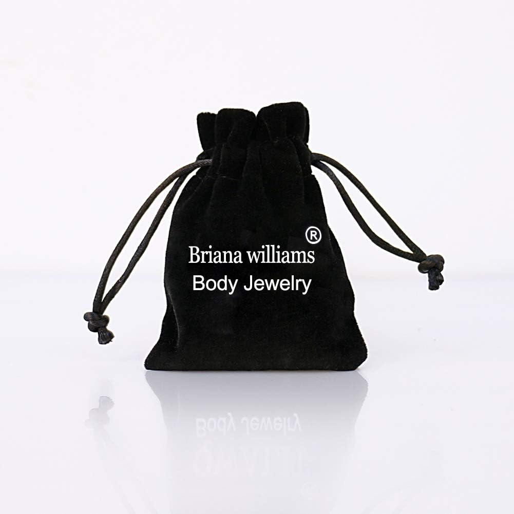 Briana Williams Nipple Rings Tongue Rings Stainless Steel Straight 14G Barbells Piercing Jewelry 12Mm,14Mm,16Mm,18Mm