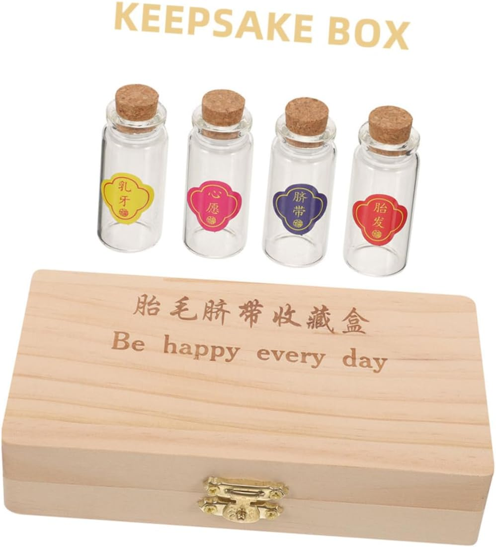 Teeth Keeper Box Hair Tooth Storage Keepsake Box Fetal Hair Umbilical Cord Memory Organizer for Newborn image number 6