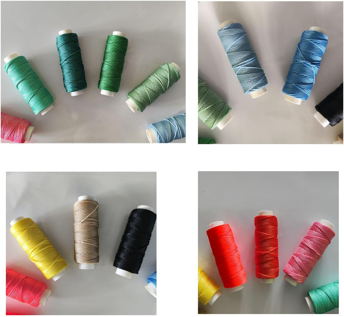 12 Pcs Sewing Threads -Round Craft Cords (12 Colors)