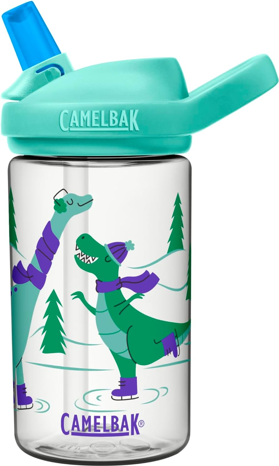 Camelbak Eddy+ Limited Edition Kid'S Water Bottle, 400 Ml Capacity, Retro Rockets