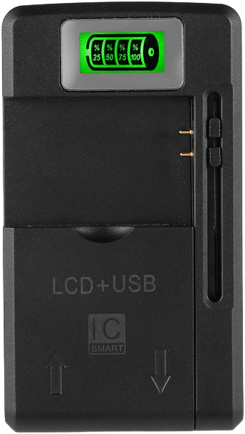 Camera Battery Charger - Slim USB Charging Station Portable Digital Device Adapter Compact Design Universal Travel Charger-Small USB Charger for Mobile Phone, MP3, MP4, Camera, Players, Gadgets image number 1