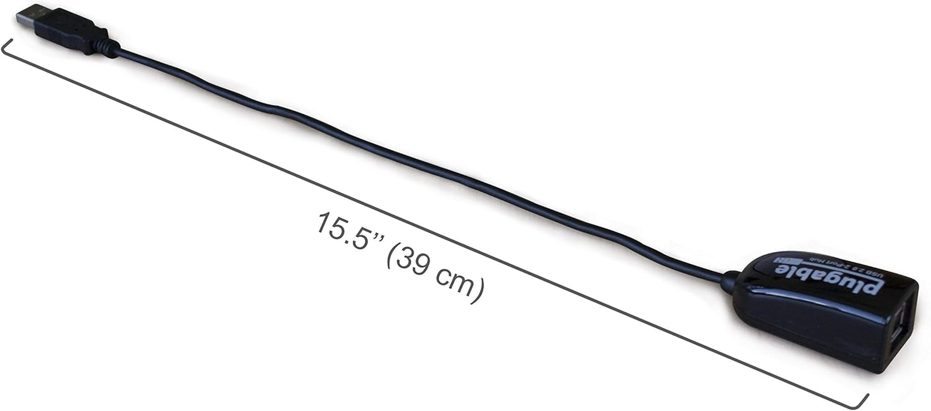 Plugable 2-In-1 USB Splitter with Dual USB 2.0 Ports, Compatible with Windows, Linux, Macos, Chrome OS, USB Multiport Hub for Laptops image number 1