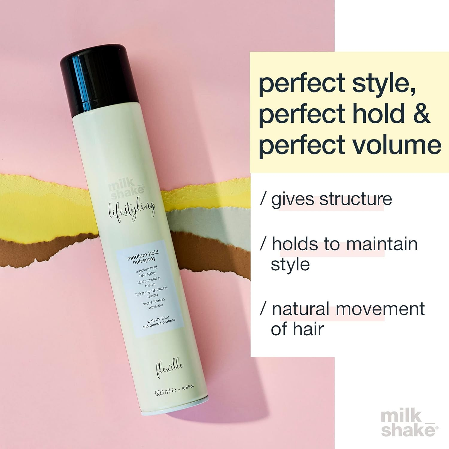 Milk_Shake Lifestyling Medium Hold Hair Spray 500 Ml image number 5