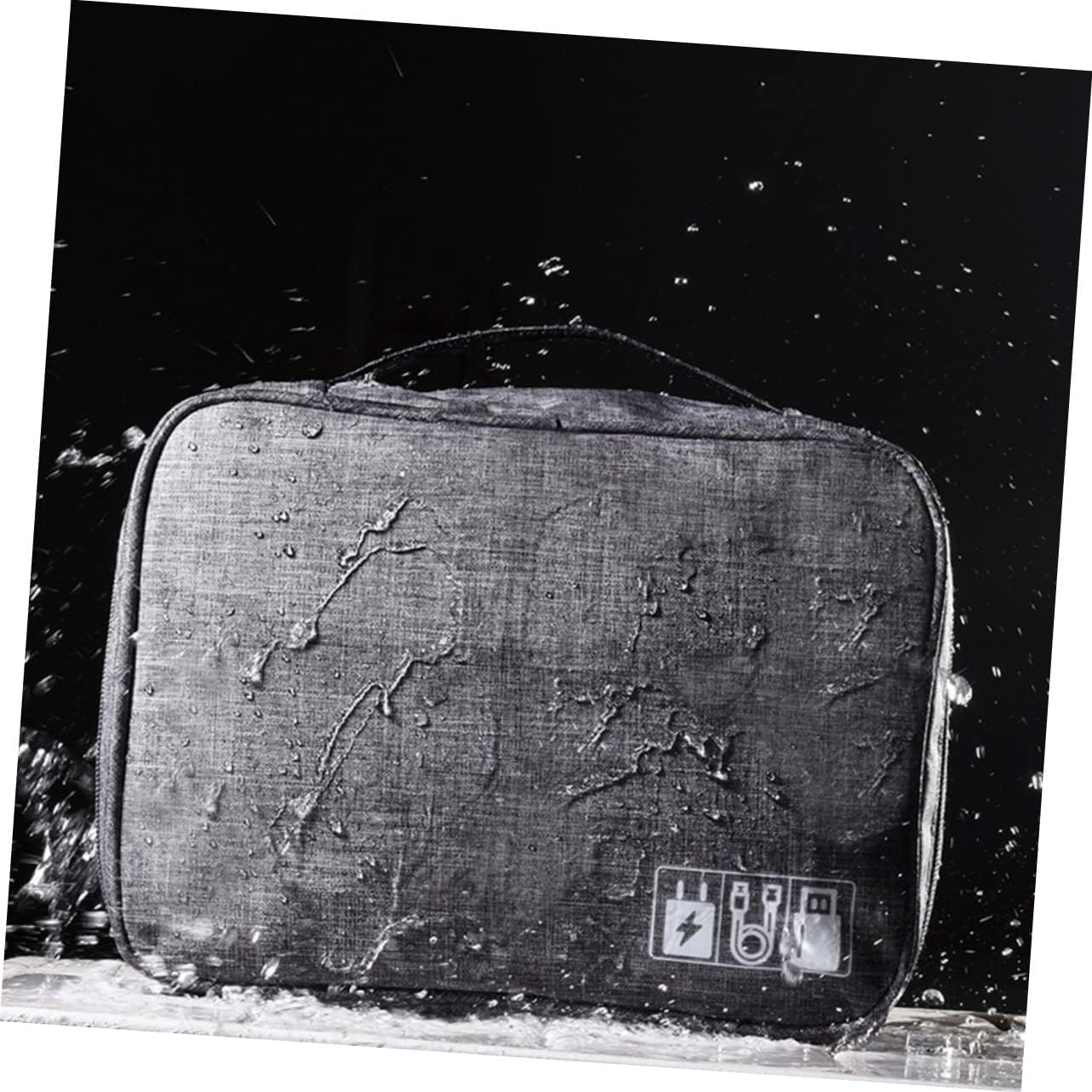 DOITOOL Electronics Bag Organiser Cable Carrying Case Electronics Accessories Organizer Soft Inner Pouch for Data Cables U Disk Power Bank image number 3