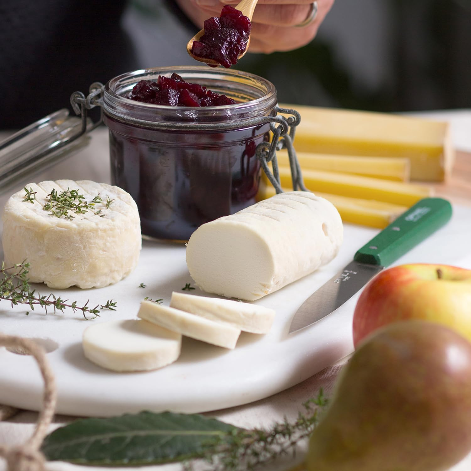 Opinel 112 Assorted Classic Colors Kitchen Paring Knives (Set of 4), Blue/Yellow image number 4