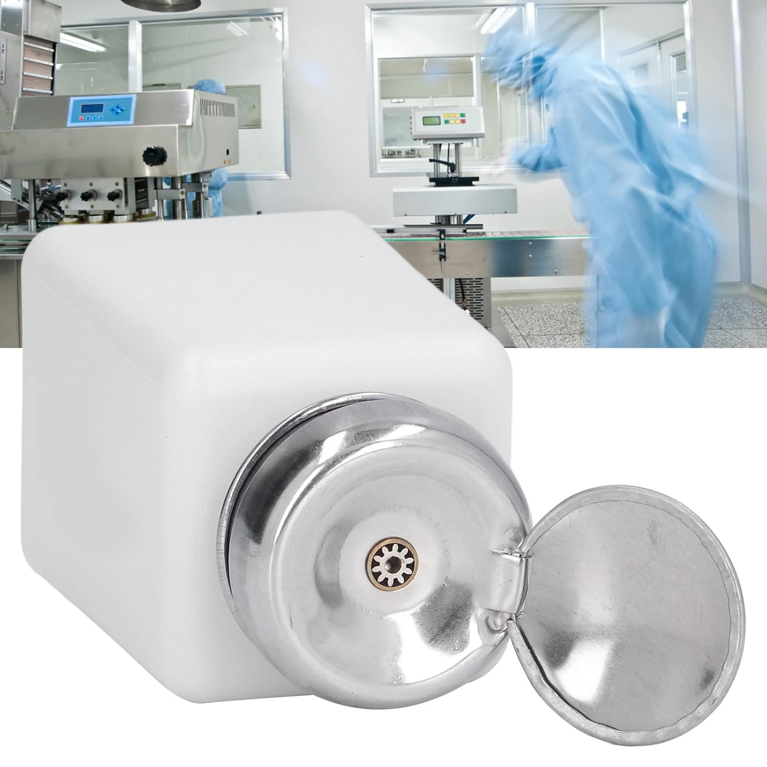 Liquid Dispenser Pump, 200ML Press Type ESD Safety anti Static Stainless Steel Lid Dispenser Pump Bottle anti Backflow Small Portable Solvent Dispenser for Acetone, IPA Solvent, Oil(White) image number 6