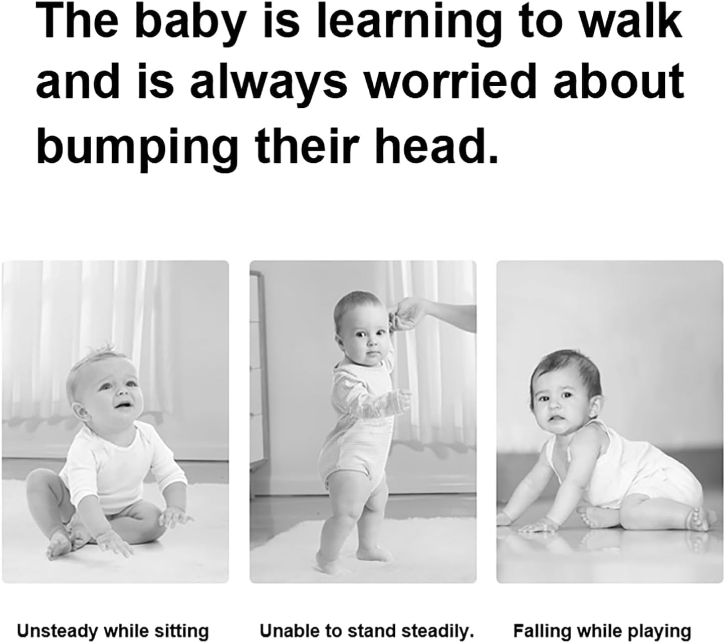 Little Bee anti Falling Pillow Head Protector Cushion, with Horizontal Band Walking Head Protection Safety Pads, Adjustable Lint Cushion Backpack for Falling Crawling and Walking anti Fall Pillow