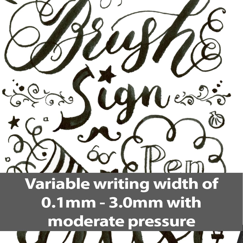 Pentel Arts Brush Sign Pen Artist Wallet of 12 Assorted Standard Colours (SESF30C-12) image number 3