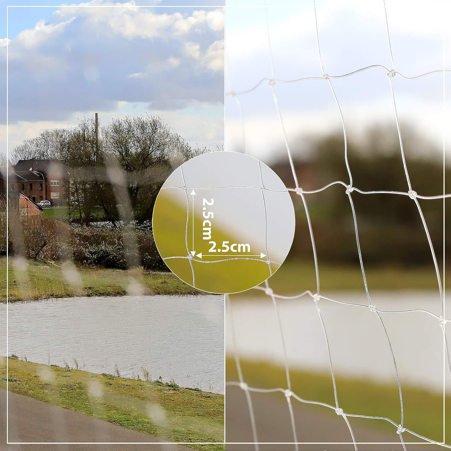 Dibea Cat Net Balcony Protection Net Cat Protection Net Size 3 X 4 M (S) image number 2