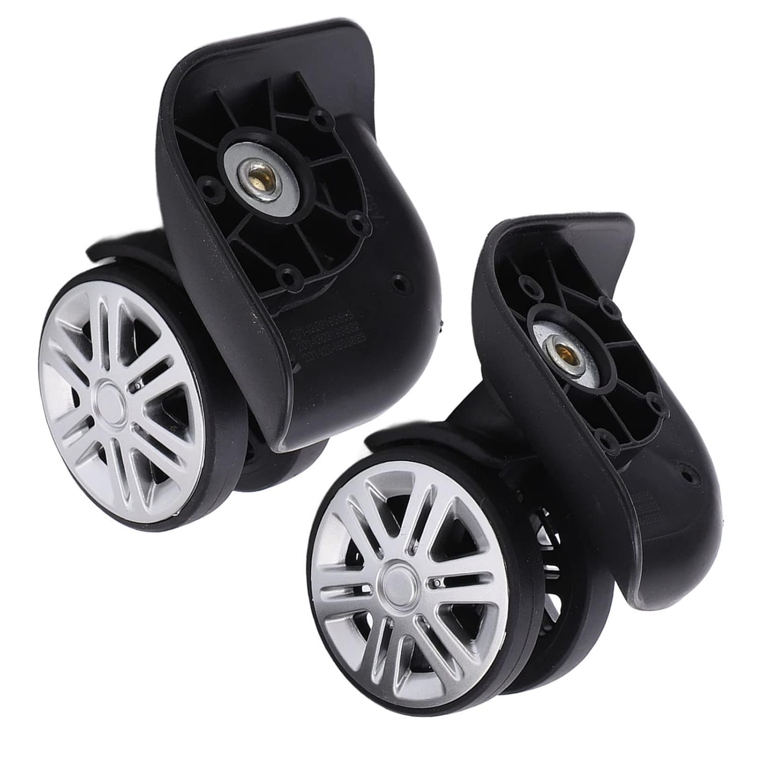 1 Pair A65, Wheels Mute Swivel Suitcase Luggage Samsonite Replacement Wheels Replacement for Caster Repair Parts image number 3