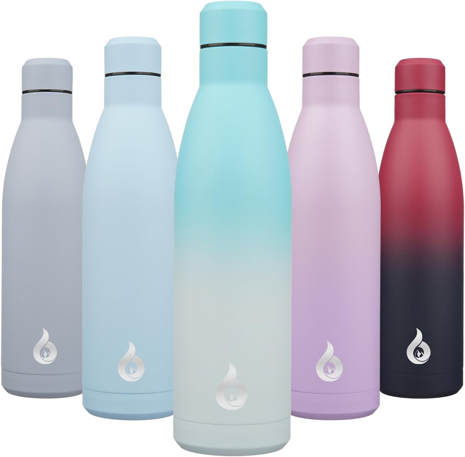 BJPKPK Stainless Steel Water Bottles, 750Ml Insulated Reusable Metal Water Bottle, Keep Cold and Hot, Sea Salt image number 3